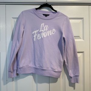 Purple La Femme Sweatshirt